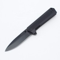 New Arrival 3cr13 Blackening Blade G10 Handle Folding Utility Survival Pocket Knife