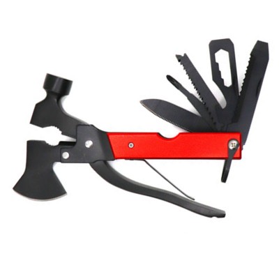 Amazon hot selling black coating multi tool  Camping multifunctional hammer with axe